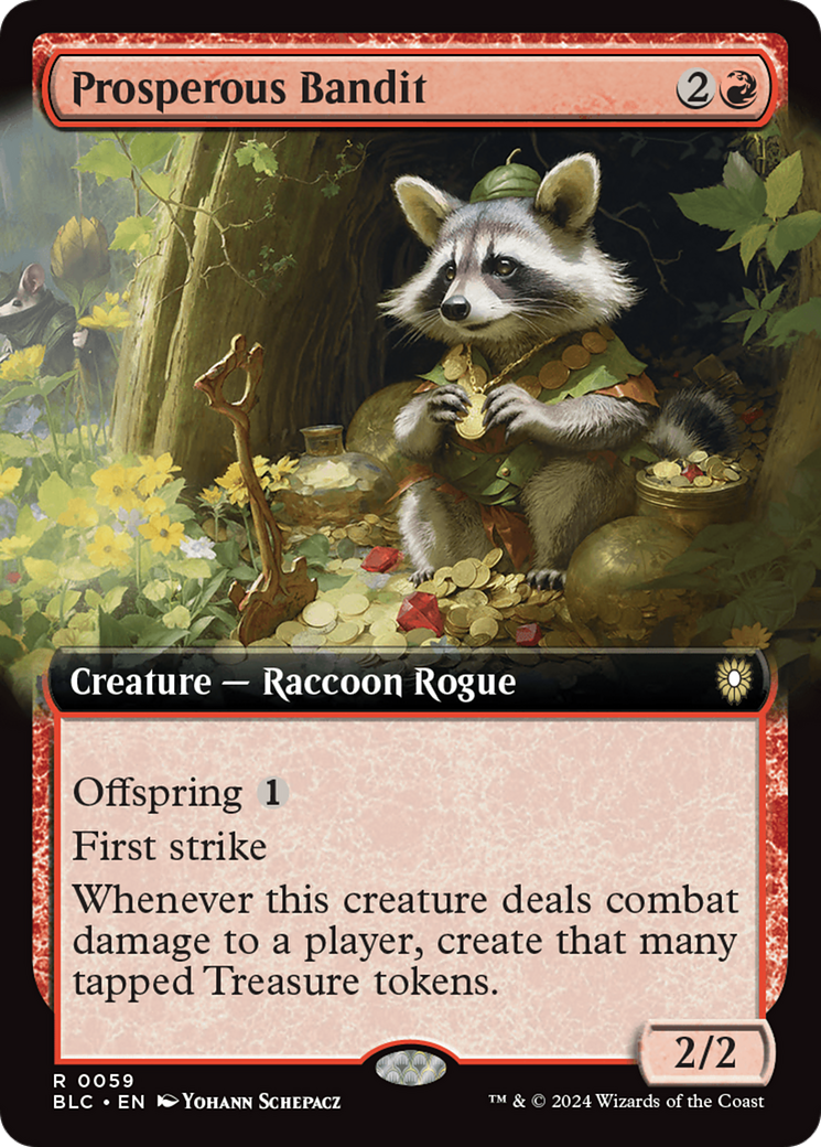 Prosperous Bandit (Extended Art) [Bloomburrow Commander] | Game Grid - Logan