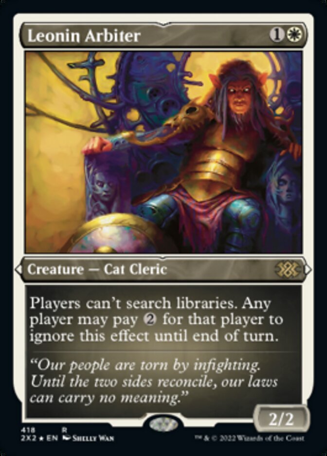 Leonin Arbiter (Foil Etched) [Double Masters 2022] | Game Grid - Logan