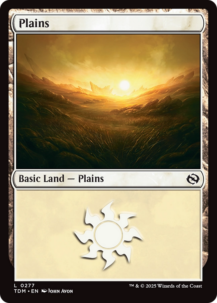 Plains (0277) [Tarkir: Dragonstorm] | Game Grid - Logan