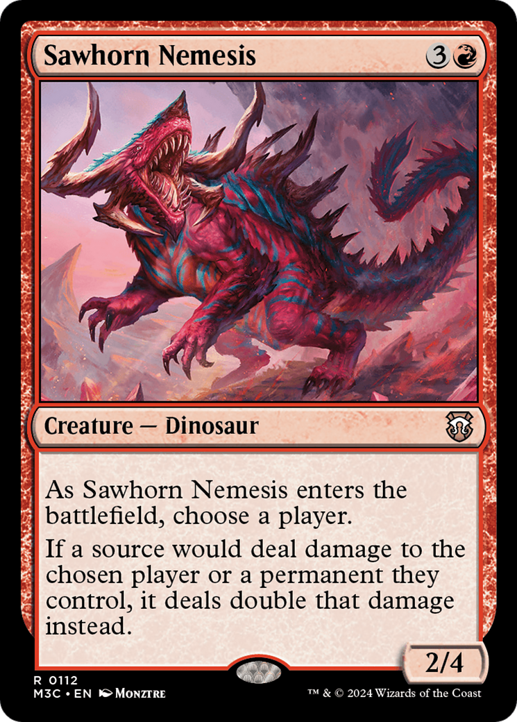 Sawhorn Nemesis [Modern Horizons 3 Commander] | Game Grid - Logan