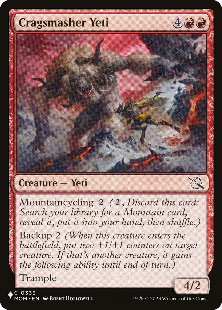 Cragsmasher Yeti [The List Reprints] | Game Grid - Logan