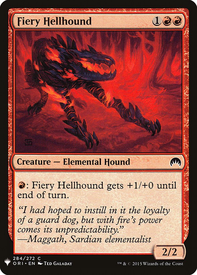 Fiery Hellhound [Mystery Booster] | Game Grid - Logan