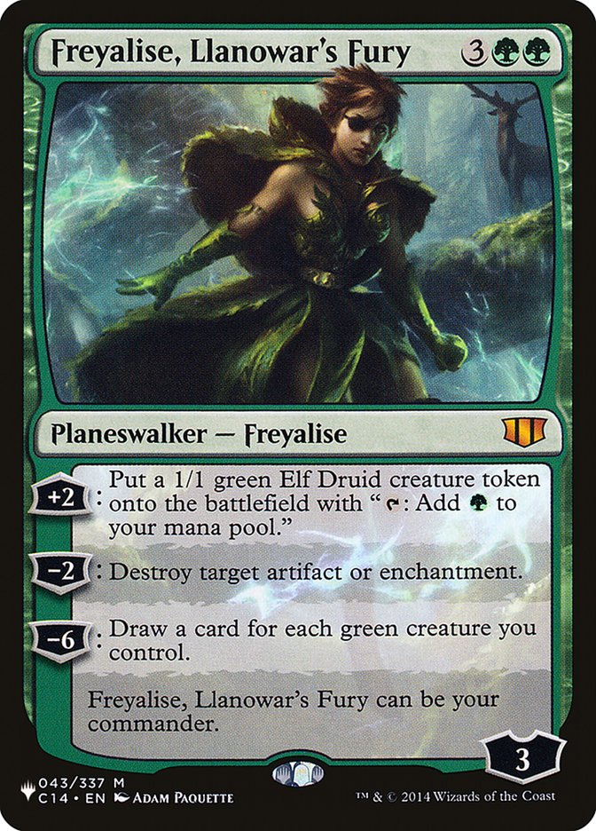 Freyalise, Llanowar's Fury [The List] | Game Grid - Logan