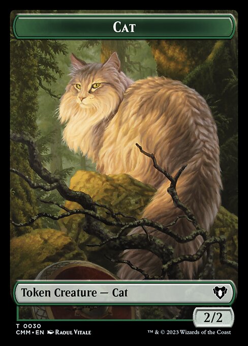 Zombie (0019) // Cat (0030) Double-Sided Token [Commander Masters Tokens] | Game Grid - Logan