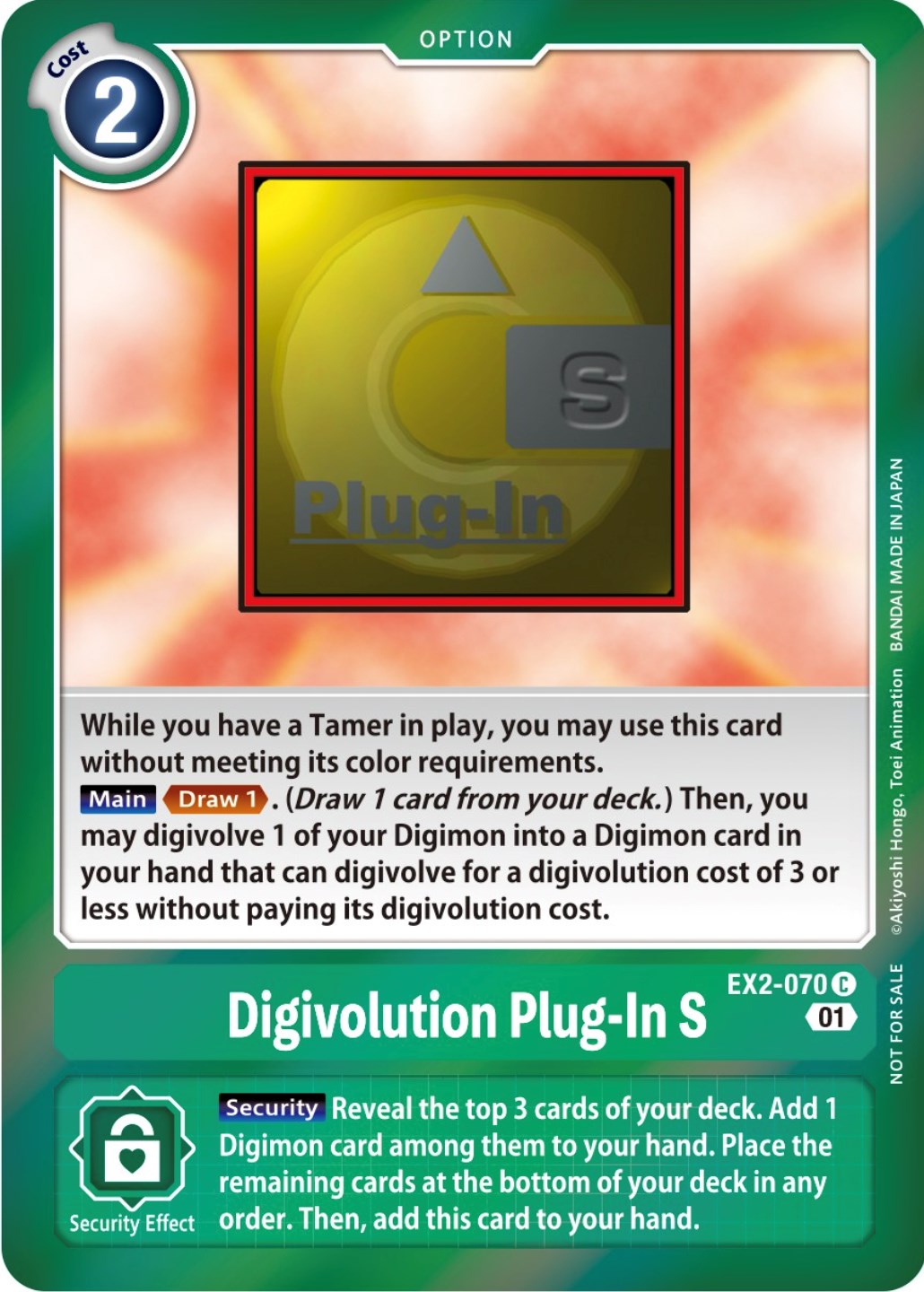 Digivolution Plug-In S [EX2-070] (Event Pack 4) [Digital Hazard Promos] | Game Grid - Logan