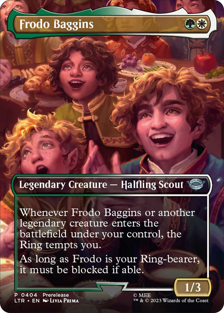 Frodo Baggins (Borderless Alternate Art) [The Lord of the Rings: Tales of Middle-Earth] | Game Grid - Logan