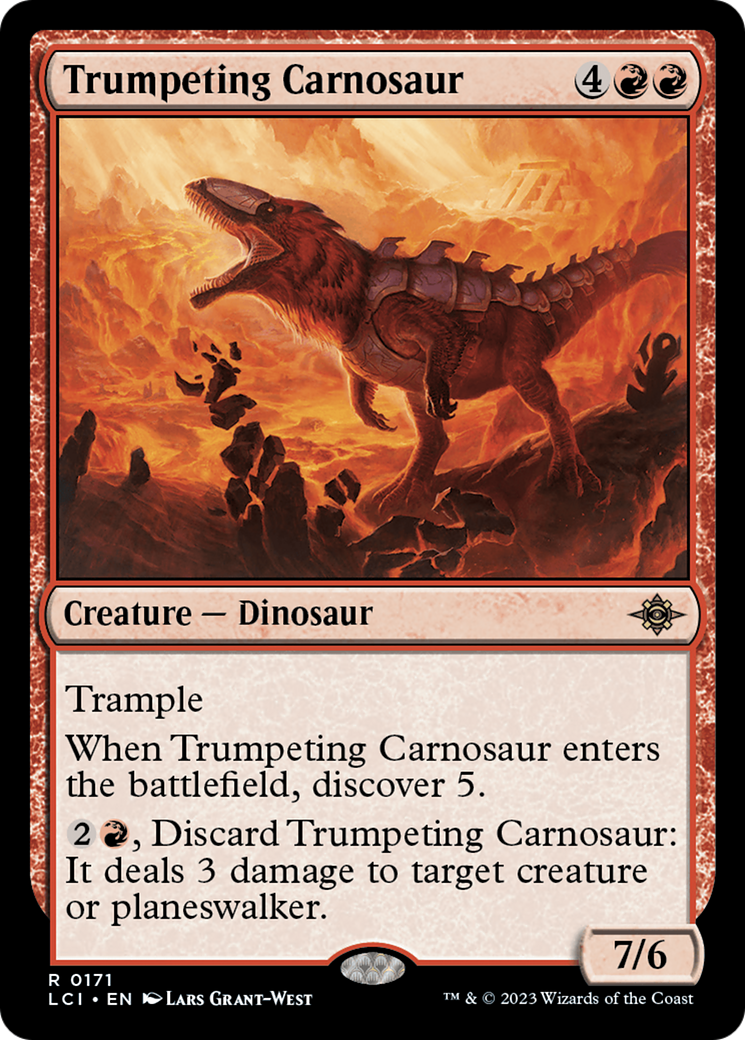 Trumpeting Carnosaur [The Lost Caverns of Ixalan] | Game Grid - Logan