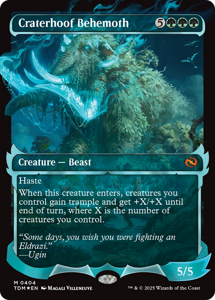 Craterhoof Behemoth (Showcase) [Tarkir: Dragonstorm] | Game Grid - Logan