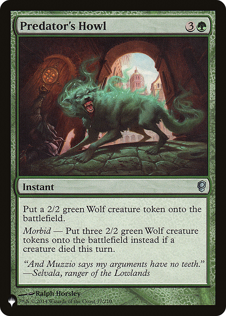 Predator's Howl [The List] | Game Grid - Logan