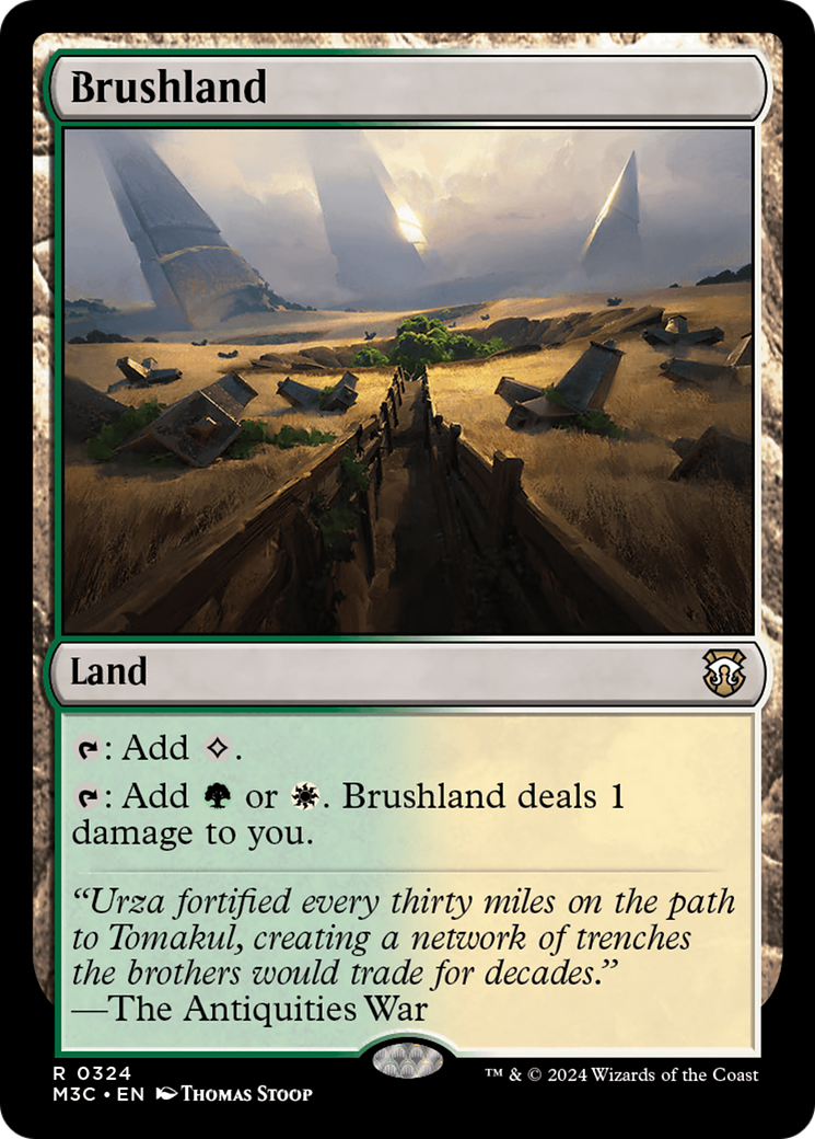 Brushland (Ripple Foil) [Modern Horizons 3 Commander] | Game Grid - Logan