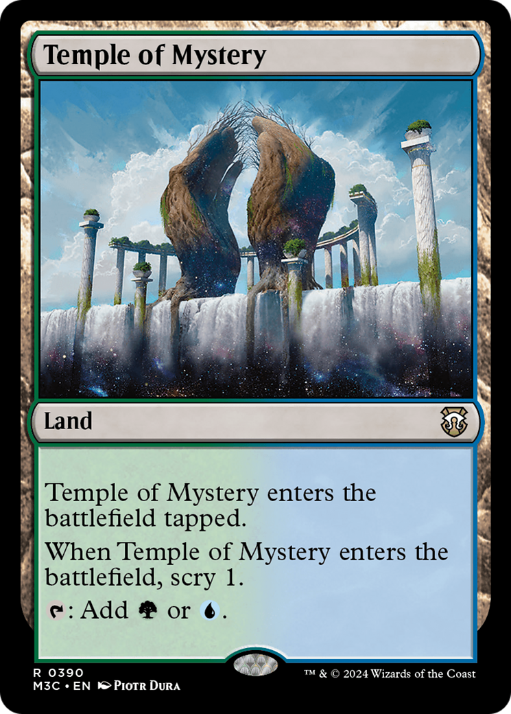 Temple of Mystery (Ripple Foil) [Modern Horizons 3 Commander] | Game Grid - Logan