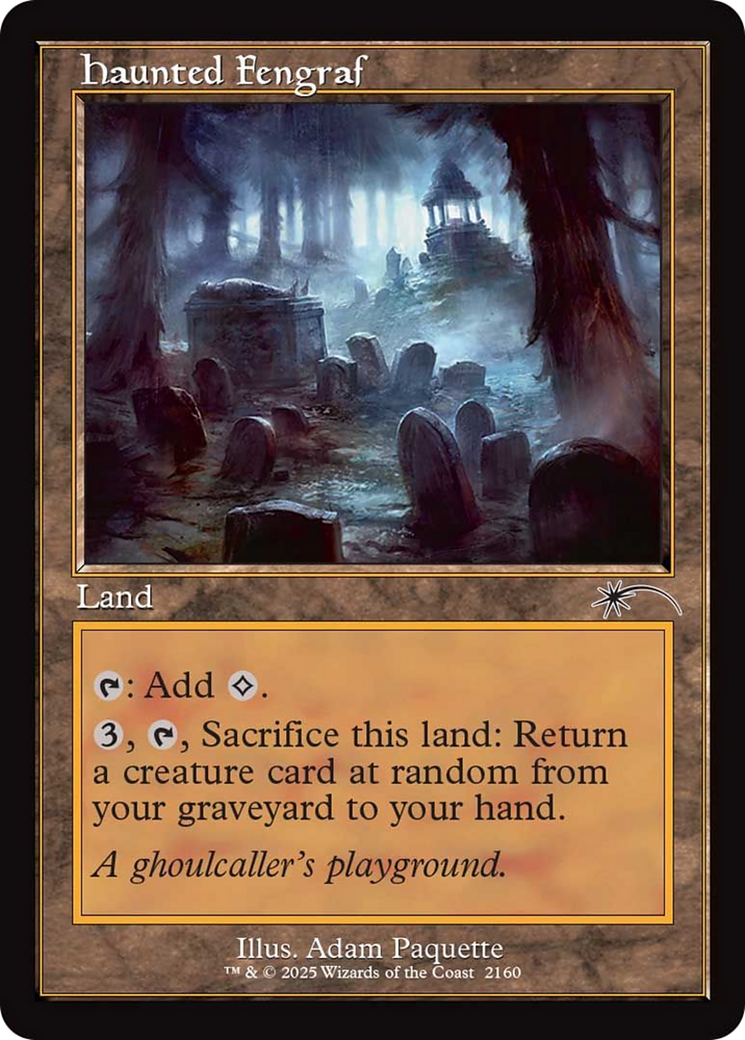 Haunted Fengraf (Retro Frame) [Secret Lair Drop Series] | Game Grid - Logan