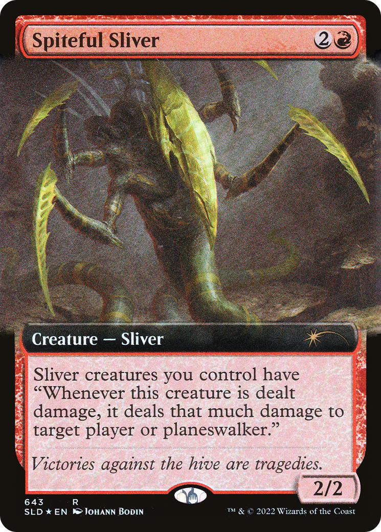 Spiteful Sliver (Extended Art) [Secret Lair Drop Promos] | Game Grid - Logan