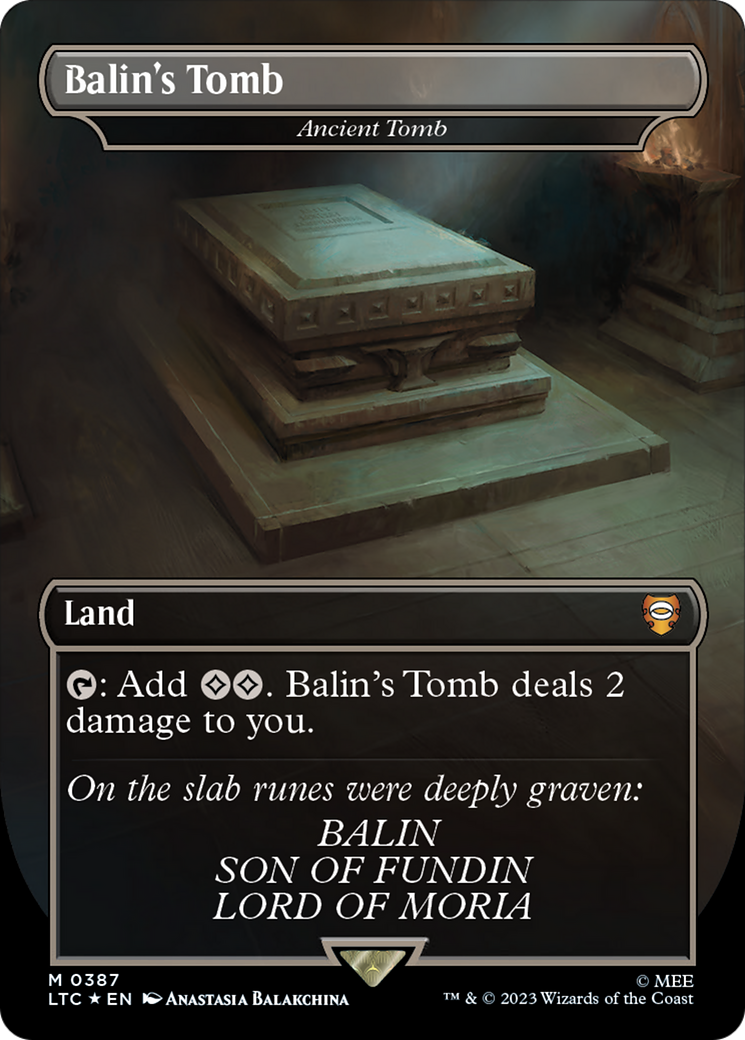 Balin's Tomb - Ancient Tomb (Surge Foil Realms and Relics) [The Lord of the Rings: Tales of Middle-Earth Commander] | Game Grid - Logan