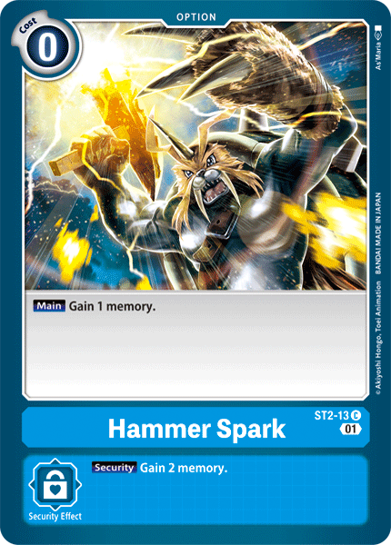 Hammer Spark [ST2-13] (Alternative Art) [Starter Deck: Ulforce Veedramon] | Game Grid - Logan