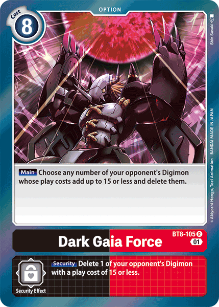 Dark Gaia Force [BT8-105] [New Awakening] | Game Grid - Logan