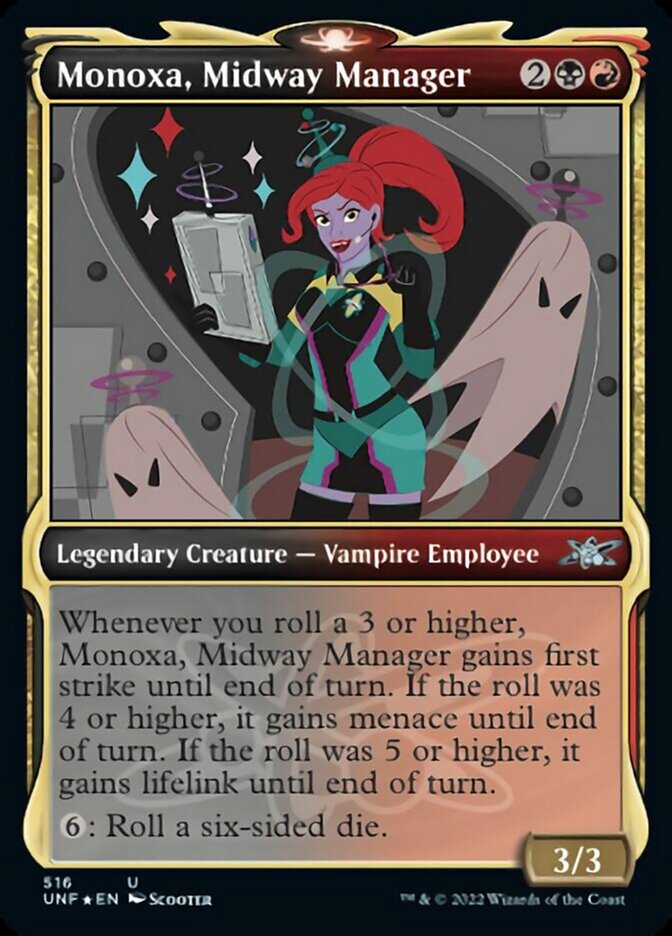 Monoxa, Midway Manager (Showcase) (Galaxy Foil) [Unfinity] | Game Grid - Logan