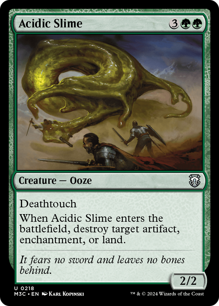 Acidic Slime (Ripple Foil) [Modern Horizons 3 Commander] | Game Grid - Logan