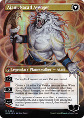 Ajani, Nacatl Pariah // Ajani, Nacatl Avenger (Borderless) (Textured Foil) [Modern Horizons 3] | Game Grid - Logan