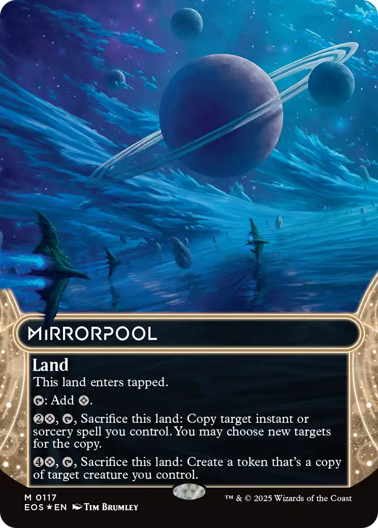 Mirrorpool (0117) (Borderless) (Galaxy Foil) [Edge of Eternities: Stellar Sights] | Game Grid - Logan