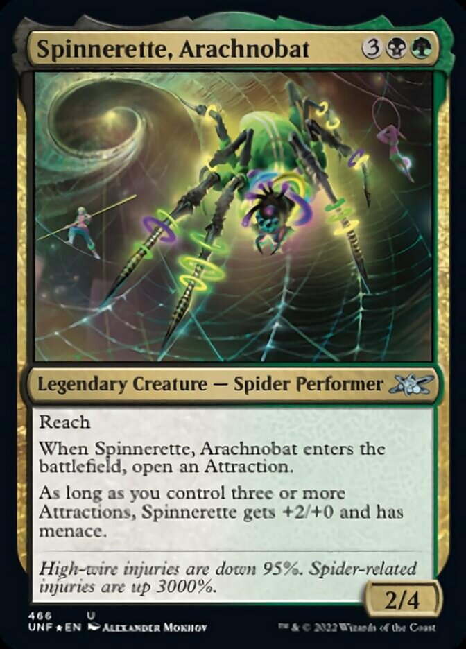 Spinnerette, Arachnobat (Galaxy Foil) [Unfinity] | Game Grid - Logan