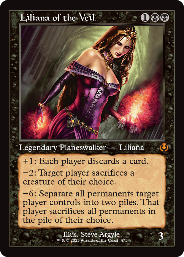 Liliana of the Veil (Retro Frame) [Innistrad Remastered] | Game Grid - Logan