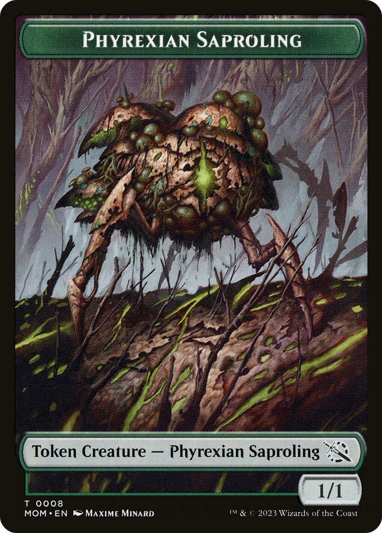 Treasure (20) // Phyrexian Saproling Double-Sided Token [March of the Machine Tokens] | Game Grid - Logan