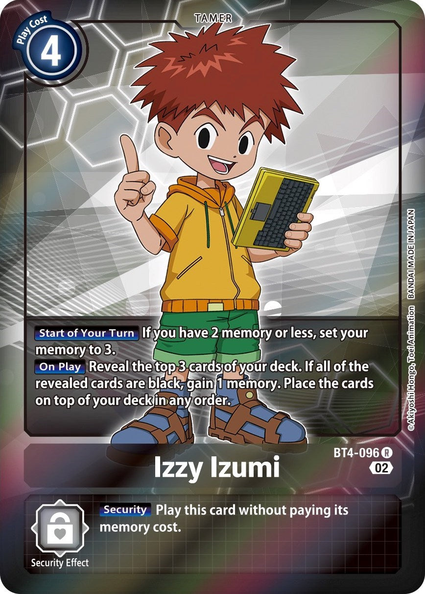 Izzy Izumi [BT4-096] (Alternate Art) [Starter Deck: Ragnaloardmon] | Game Grid - Logan