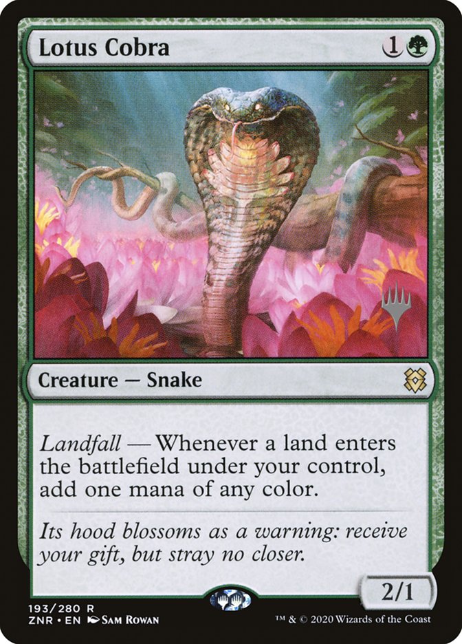 Lotus Cobra (Promo Pack) [Zendikar Rising Promos] | Game Grid - Logan