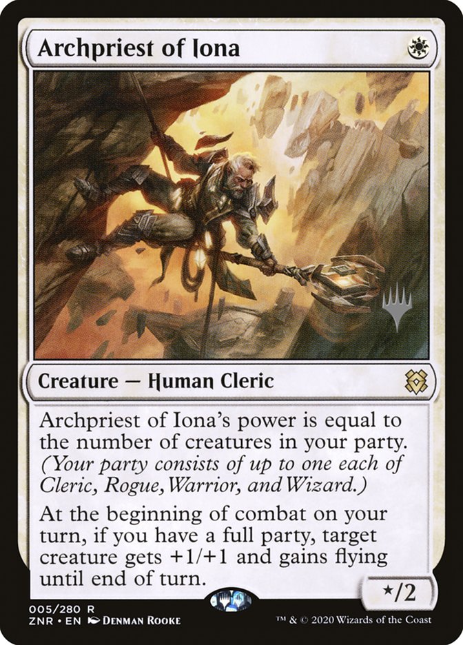 Archpriest of Iona (Promo Pack) [Zendikar Rising Promos] | Game Grid - Logan