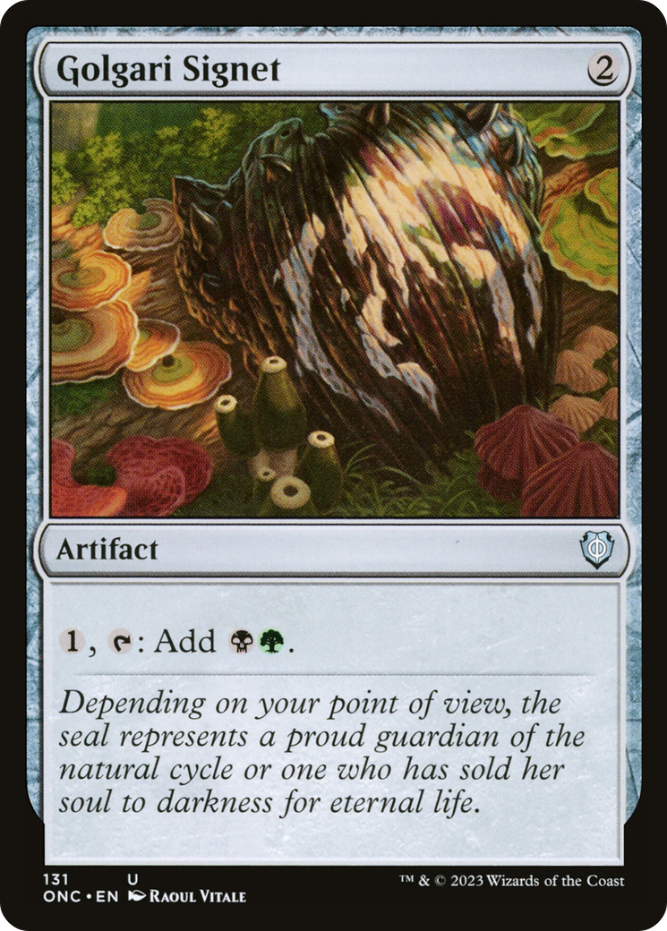 Golgari Signet [Phyrexia: All Will Be One Commander] | Game Grid - Logan