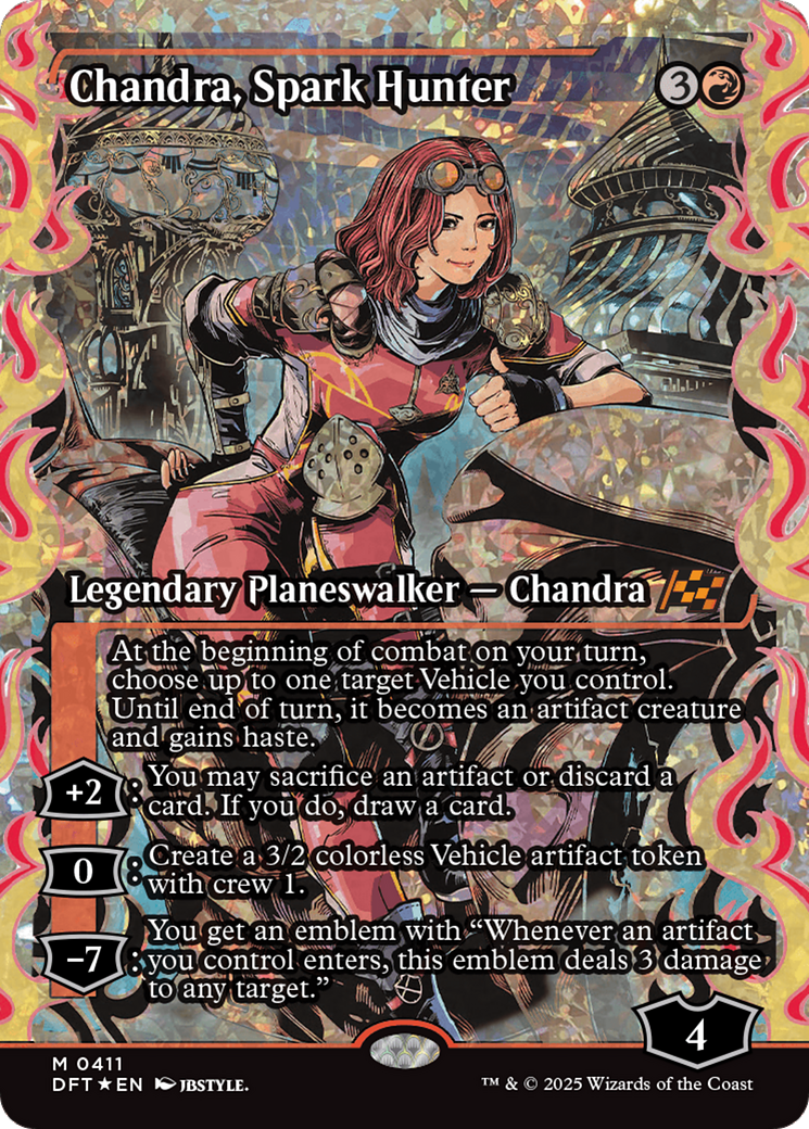 Chandra, Spark Hunter (Showcase) (Fracture Foil) [Aetherdrift] | Game Grid - Logan