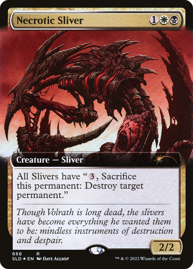 Necrotic Sliver (Extended Art) [Secret Lair Drop Promos] | Game Grid - Logan