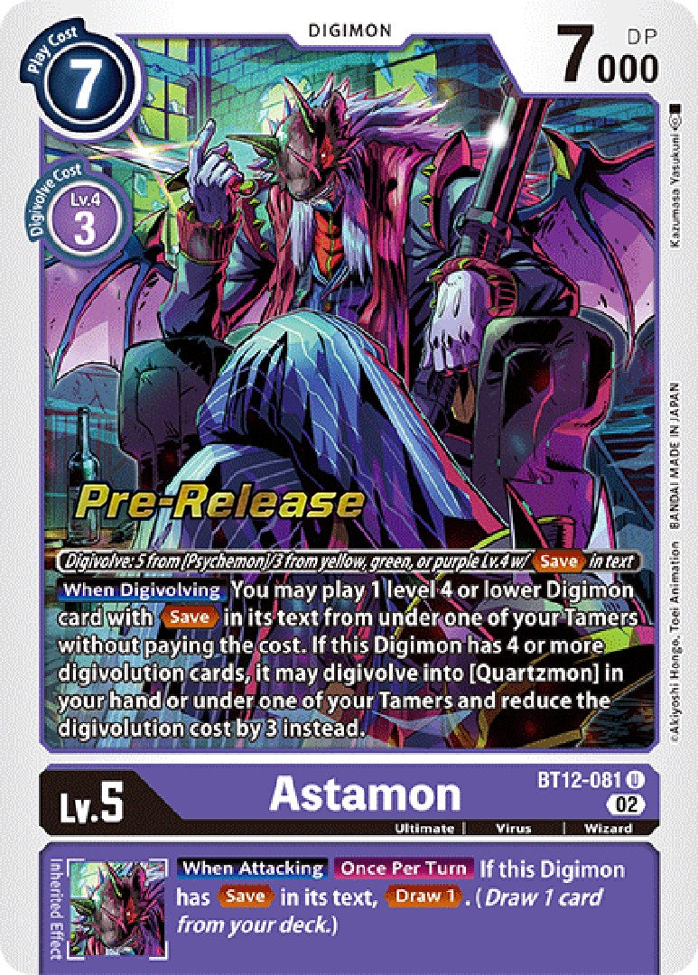 Astamon [BT12-081] [Across Time Pre-Release Cards] | Game Grid - Logan