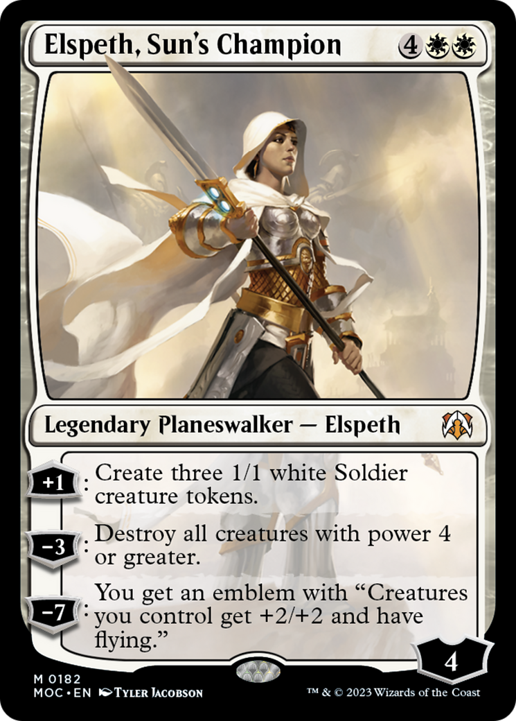 Elspeth, Sun's Champion [March of the Machine Commander] | Game Grid - Logan