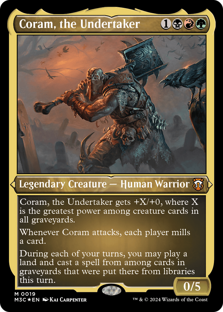 Coram, the Undertaker (Foil Etched) [Modern Horizons 3 Commander] | Game Grid - Logan