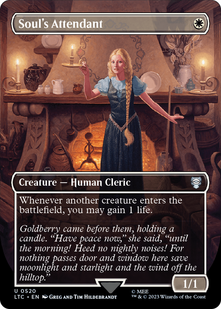 Soul's Attendant (Borderless) [The Lord of the Rings: Tales of Middle-Earth Commander] | Game Grid - Logan