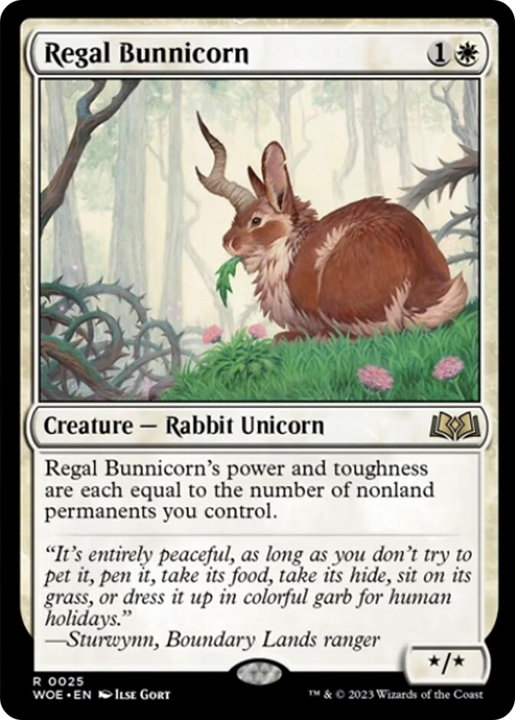 Regal Bunnicorn [Wilds of Eldraine] | Game Grid - Logan