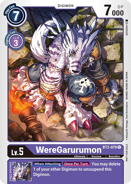 WereGarurumon [BT2-078] (Official Tournament Pack Vol.3) [Release Special Booster Promos] | Game Grid - Logan