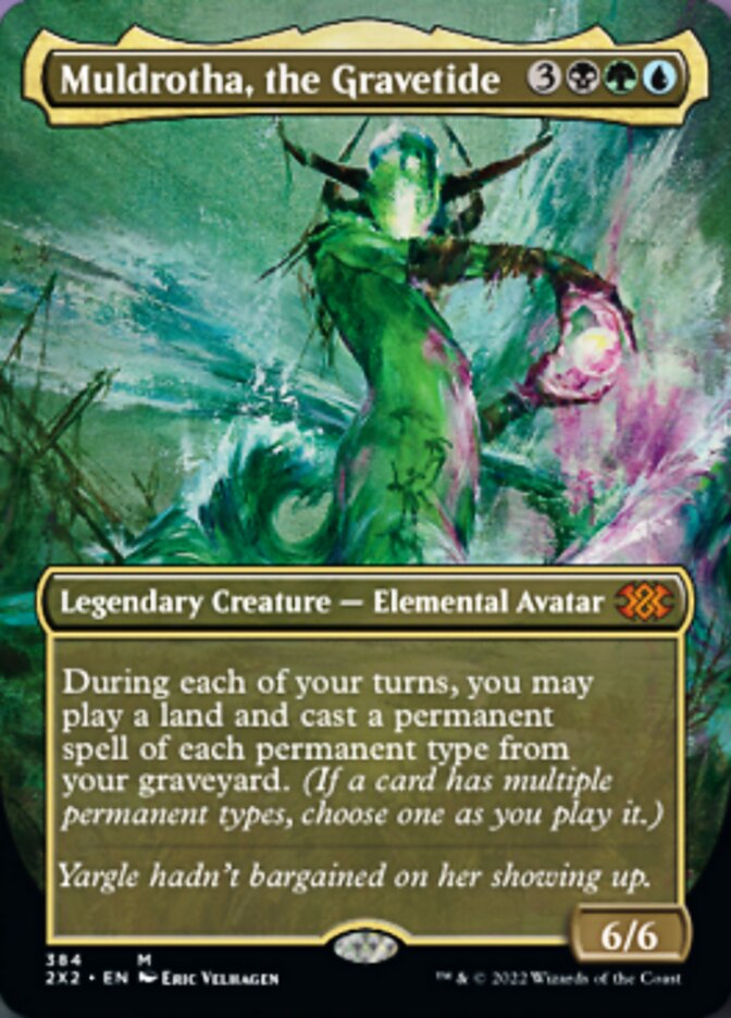 Muldrotha, the Gravetide (Borderless Alternate Art) [Double Masters 2022] | Game Grid - Logan