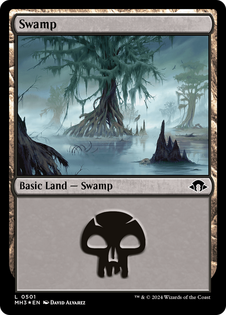 Swamp (0501) (Ripple Foil) [Modern Horizons 3] | Game Grid - Logan