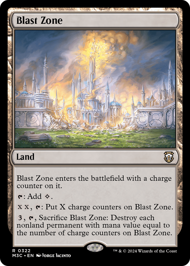 Blast Zone (Ripple Foil) [Modern Horizons 3 Commander] | Game Grid - Logan