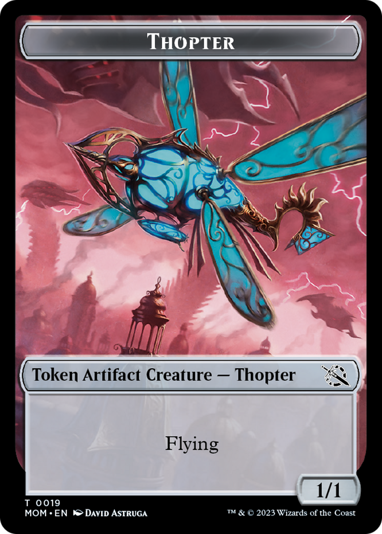 Thopter // Beast Double-Sided Token [March of the Machine Commander Tokens] | Game Grid - Logan