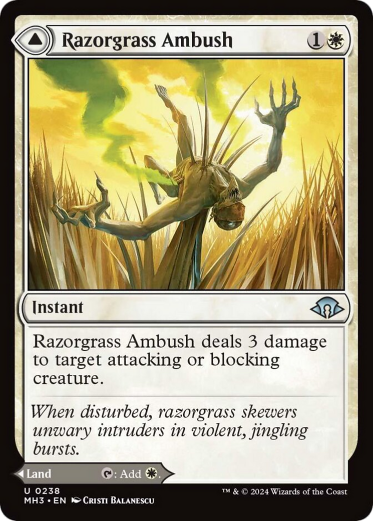 Razorgrass Ambush // Razorgrass Field [Modern Horizons 3] | Game Grid - Logan