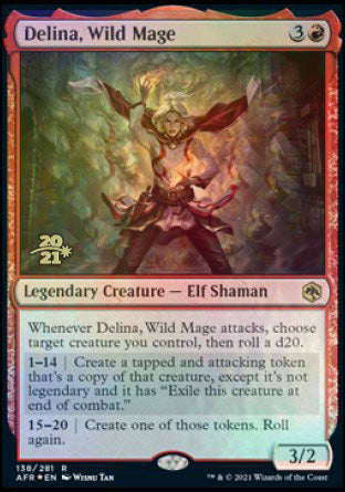 Delina, Wild Mage [Dungeons & Dragons: Adventures in the Forgotten Realms Prerelease Promos] | Game Grid - Logan