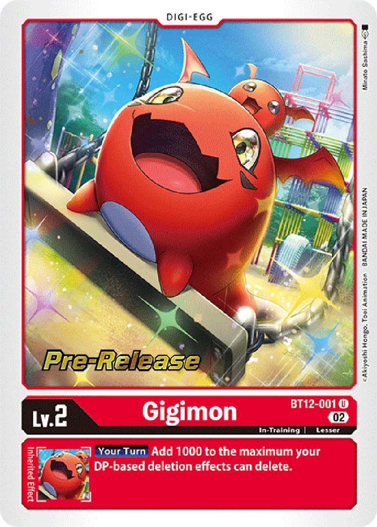 Gigimon [BT12-001] [Across Time Pre-Release Cards] | Game Grid - Logan