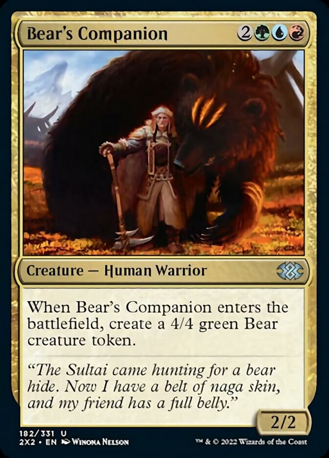Bear's Companion [Double Masters 2022] | Game Grid - Logan