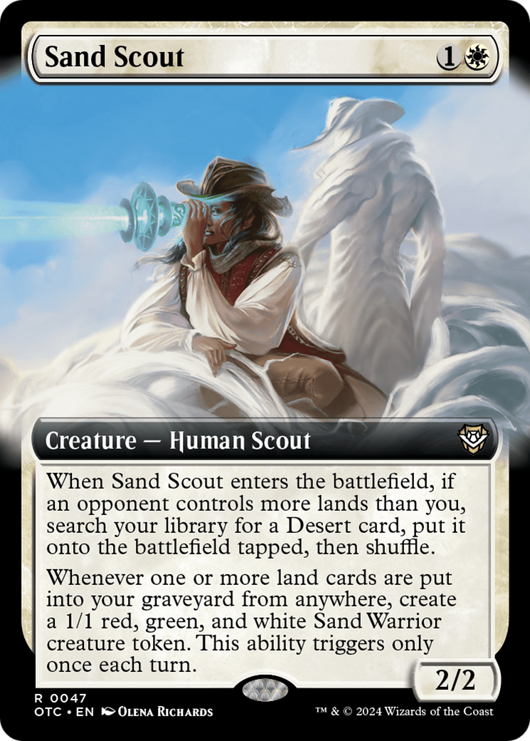 Sand Scout (Extended Art) [Outlaws of Thunder Junction Commander] | Game Grid - Logan