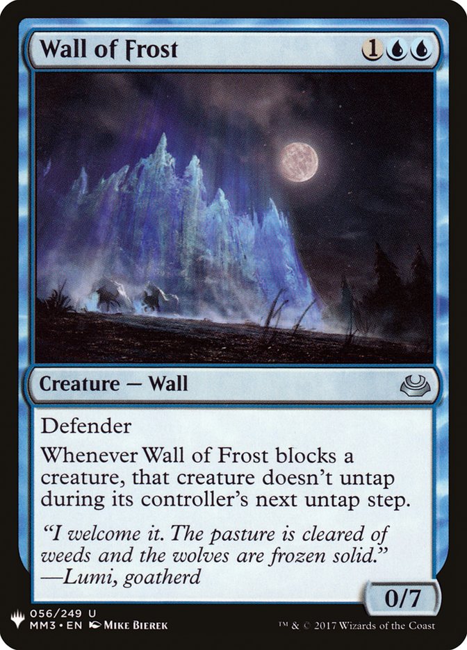 Wall of Frost [Mystery Booster] | Game Grid - Logan