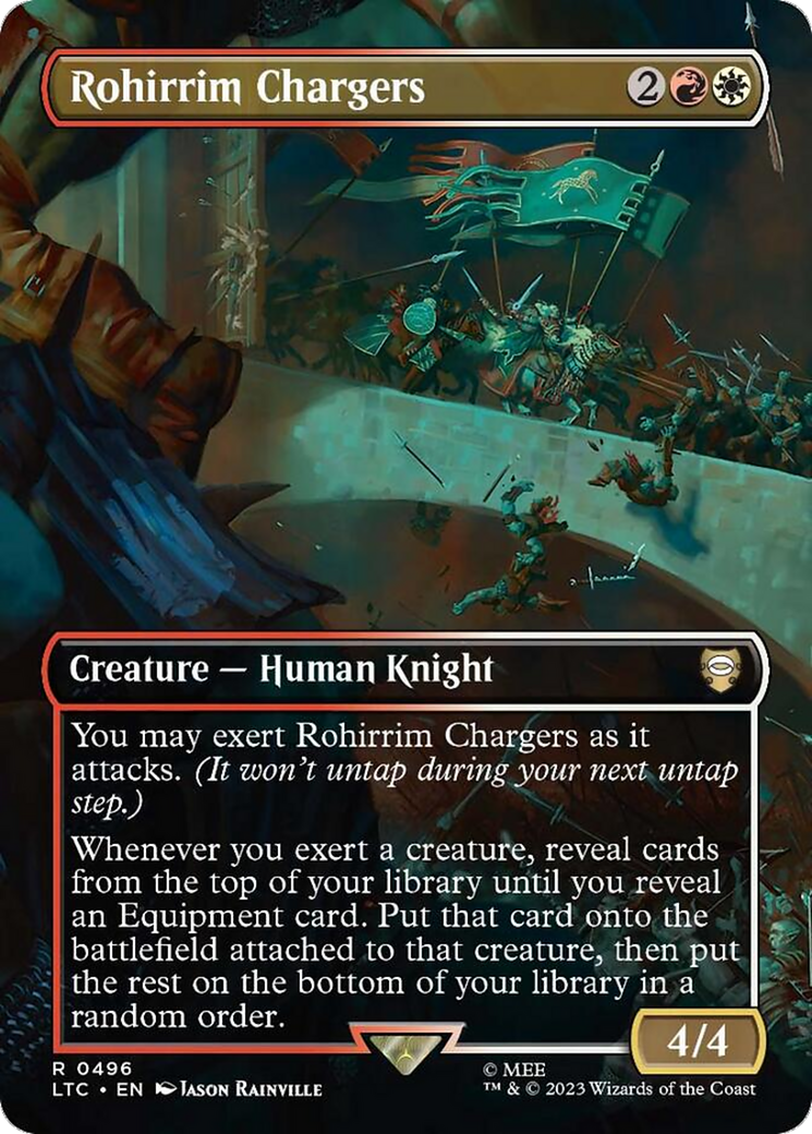 Rohirrim Chargers (Borderless) [The Lord of the Rings: Tales of Middle-Earth Commander] | Game Grid - Logan